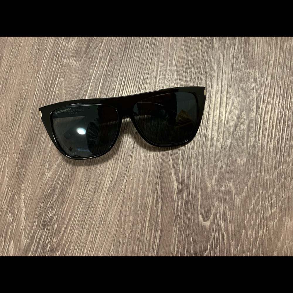 Saint Laurent Black Rectangular Sunglasses - image 3